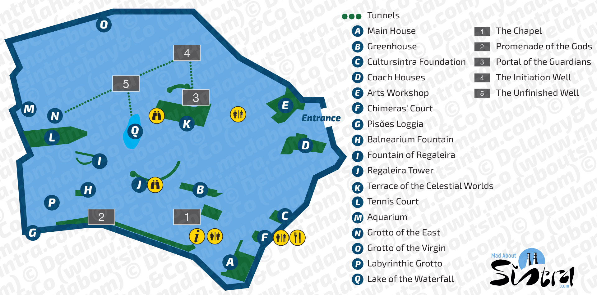 Quinta da Regaleira Sitemap